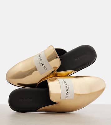 Logo mirrored leather mules | Givenchy