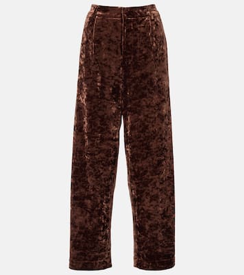 Velvet straight pants | Xu Zhi
