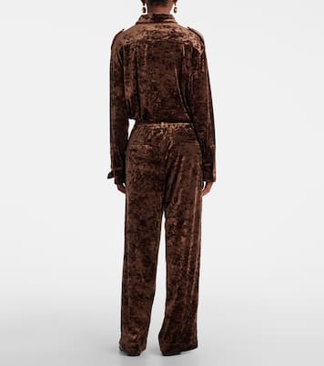 Velvet straight pants | Xu Zhi