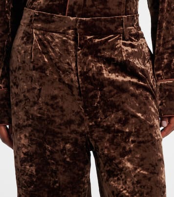 Velvet straight pants | Xu Zhi
