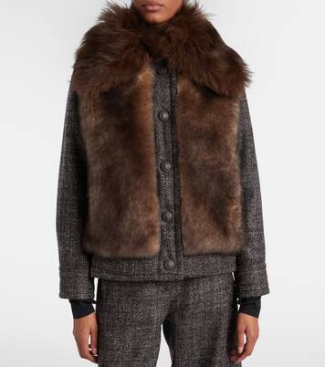 Chaqueta de esquí de plumas Faite de lana virgen | Moncler Grenoble