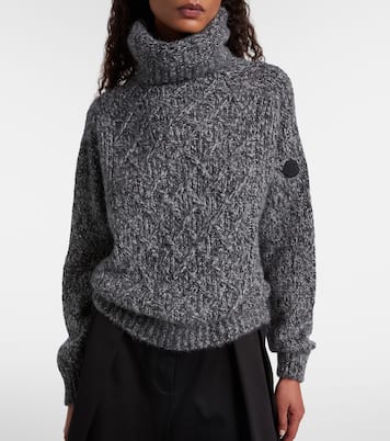 Jersey de cuello alto en mezcla de alpaca | Moncler