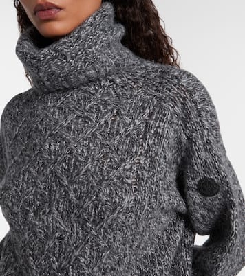 Jersey de cuello alto en mezcla de alpaca | Moncler