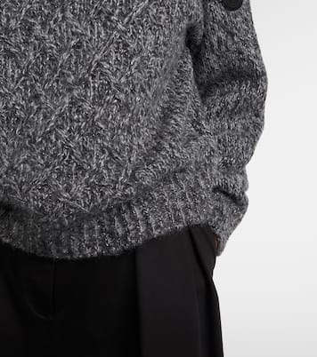 Jersey de cuello alto en mezcla de alpaca | Moncler