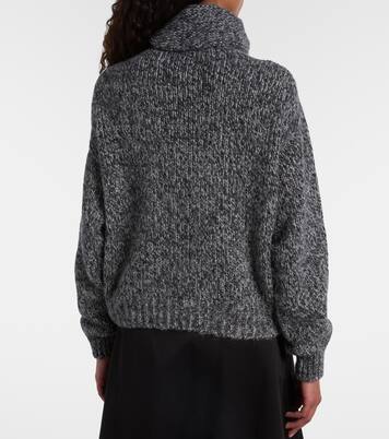 Jersey de cuello alto en mezcla de alpaca | Moncler
