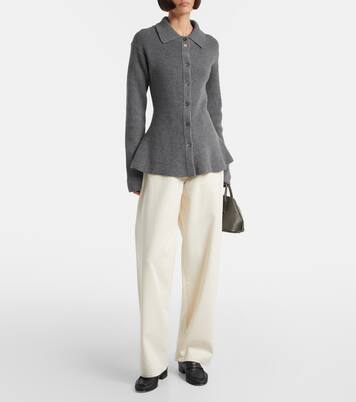Ribbed-knit wool and cashmere cardigan | Róhe