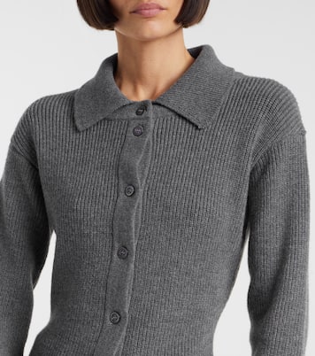 Ribbed-knit wool and cashmere cardigan | Róhe