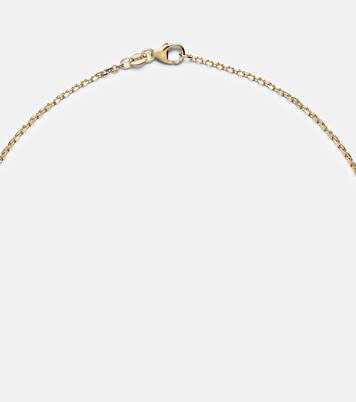 18kt gold pendant necklace with emeralds  | Anita Ko