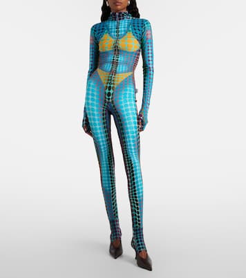 Printed hooded jumpsuit | Jean Paul Gaultier