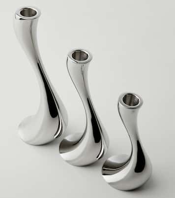 Cobra set of 3 stainless steel candle holders by Constantin Wortmann | Georg Jensen