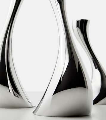 Cobra set of 3 stainless steel candle holders by Constantin Wortmann | Georg Jensen