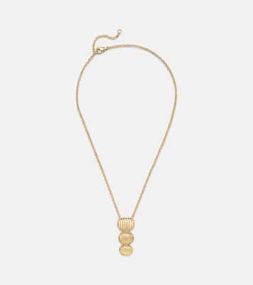 عقد من الذهب عيار 18 قيراط Isla Triple Oval | Pamela Zamore