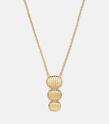 عقد من الذهب عيار 18 قيراط Isla Triple Oval | Pamela Zamore