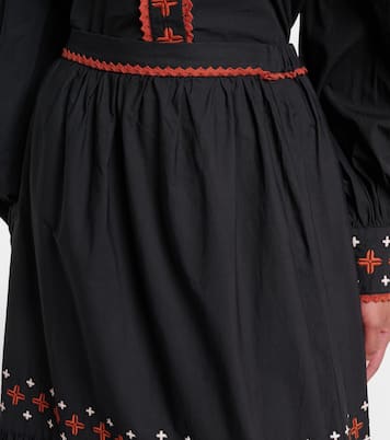 엠브로이더리 코튼 맥시 스커트 | Farm Rio