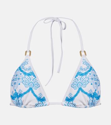 Malta printed bikini top | Melissa Odabash