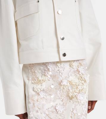 Verzierte Jacke aus Baumwoll-Drill | Plan C