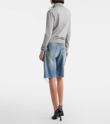 Verzierte Jeansshorts mit Kristallen | Area