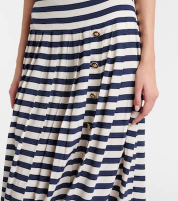 Lea striped midi skirt | Rixo