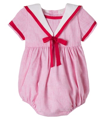 Baby Lawrence cotton and linen playsuit | Pepa London
