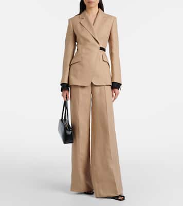 Fionda linen blazer  | Max Mara