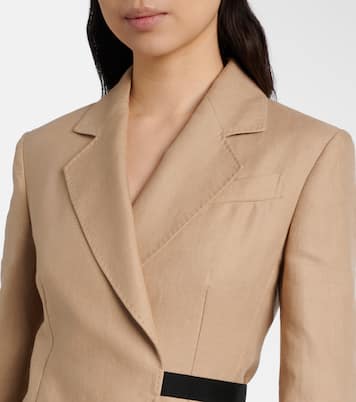 Fionda linen blazer  | Max Mara
