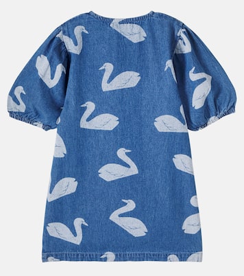 Printed denim dress | Tinycottons