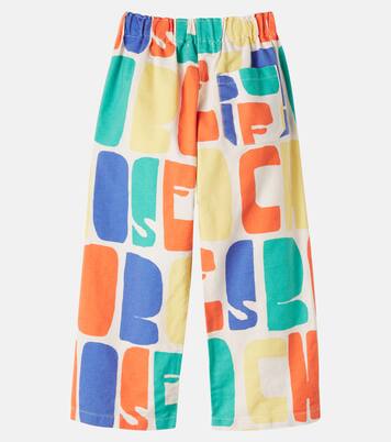 Logo printed cotton pants | Bobo Choses