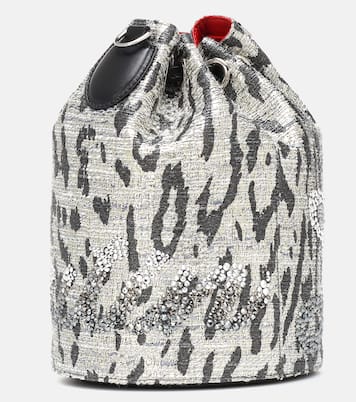 Bucket-Bag Marie Jane mit Kristallen | Christian Louboutin