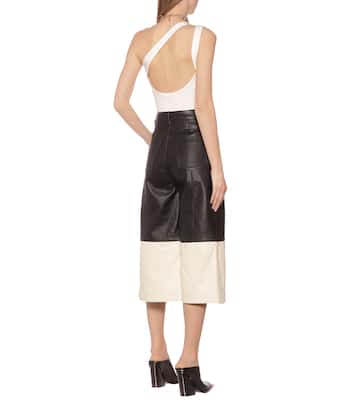 Jupe-culotte en cuir | Ami Paris