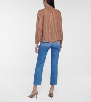 Tomei striped blouse | Velvet