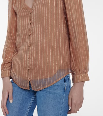 Tomei striped blouse | Velvet