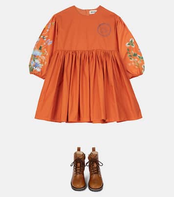 Vestido Caja en popelín de algodón | Molo