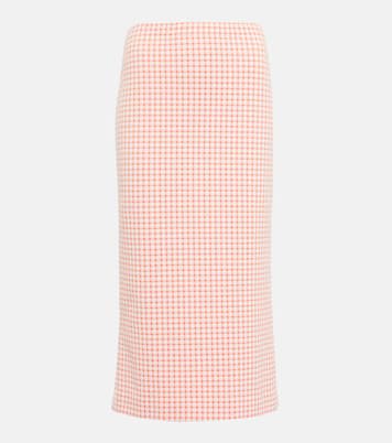 Jupe crayon à carreaux vichy | Miu Miu