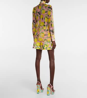 Camisa de chifón de seda estampada | Dolce&Gabbana