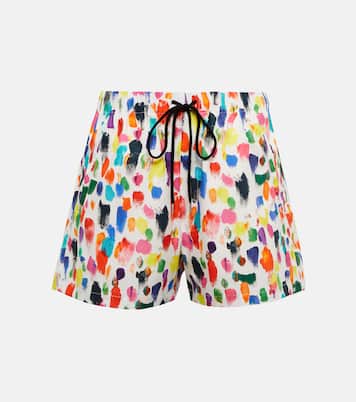 Shorts in cotone con stampa | Christopher Kane