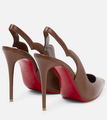 Nudes Slingback-Pumps Hot Chick aus Leder | Christian Louboutin