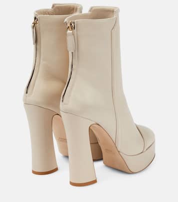 Alexa platform leather ankle boots | Malone Souliers