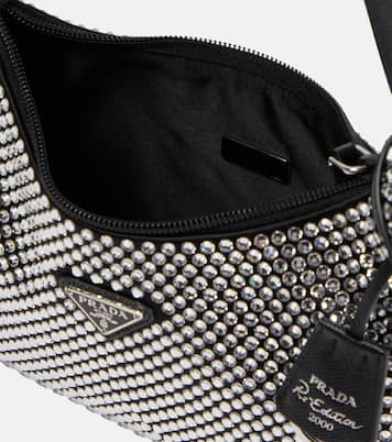 Borsa in raso con cristalli | Prada