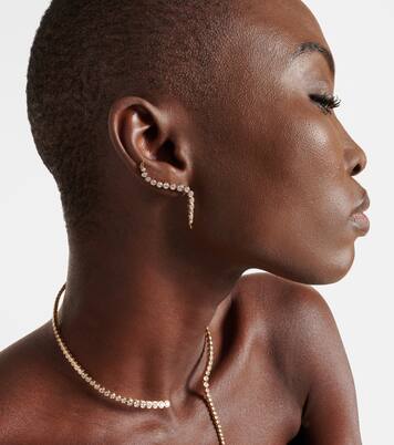 Boucles d’oreilles Elettra en or 14 ct et diamants blancs | Ondyn