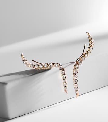Boucles d’oreilles Elettra en or 14 ct et diamants blancs | Ondyn