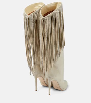 Botas altas de ante con flecos | Paris Texas