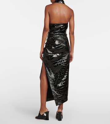 Abito midi asimmetrico con stampa | Alaïa