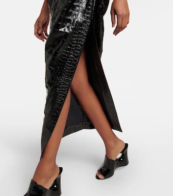 Abito midi asimmetrico con stampa | Alaïa
