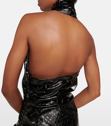 Abito midi asimmetrico con stampa | Alaïa