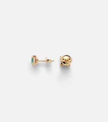Boucles d’oreilles en or 18 cts, émeraudes et diamants | Suzanne Kalan