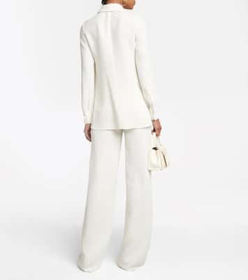 Tie-neck silk shirt | Valentino