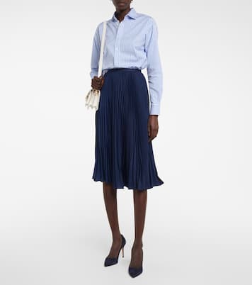 Falda midi de georgette plisada | Polo Ralph Lauren