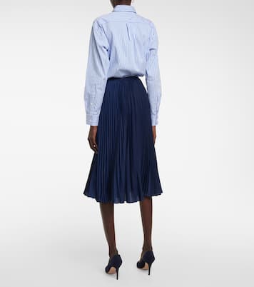 Falda midi de georgette plisada | Polo Ralph Lauren