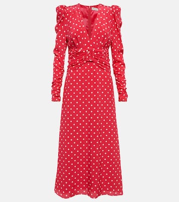 Polka-dot silk midi dress | Alessandra Rich
