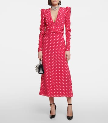 Polka-dot silk midi dress | Alessandra Rich